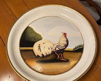 Large Decorative Rooster Tray asking $10. 