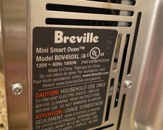 Breville Mini Smart Oven Model BOV450XL. Very clean. Asking $75. 