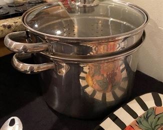 3 piece stainless steamer pot. $15. 