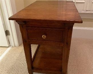 (F12) Night Stand / Side Table. Top is 32" x 20" x 27" tall. Solid Wood - Asking $125. 