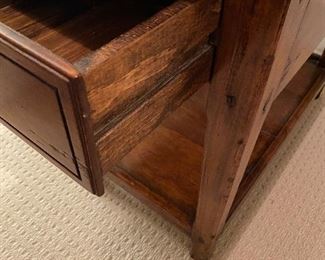 (F12) Night Stand / Side Table. Top is 32" x 20" x 27" tall. Solid Wood - Asking $125. 