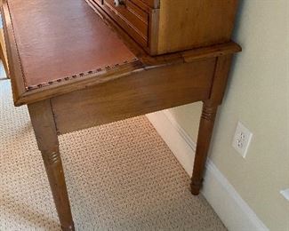(F16) $450. Slant Front Desk with Bookcase top. (Very gently used leather on slant top.) Has 3 shelves which are adjustable. Assembled it is 78" tall x 40' wide x 28" deep. Base is 30.5" tall. Top is 47" tall x 12" deep. *Excellent* condition - another absolute statement piece for your home. Asking $450. 