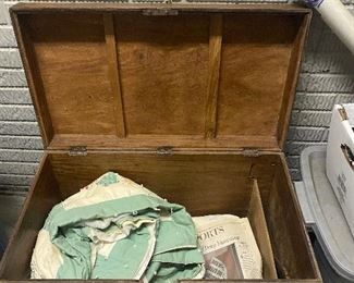 (F28) Antique Blanket Chest $150