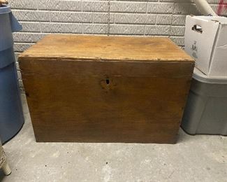 (F28) Antique Blanket Chest $150