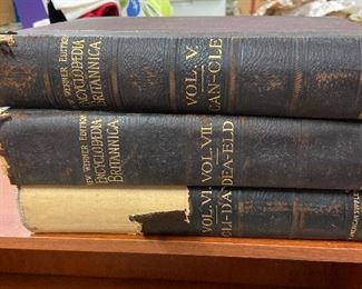 Encyclopedia Britannica vintage volumes , more than pictured 
