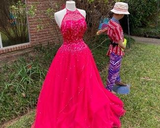 Selection of pageant dresses