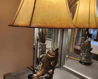 Lamp with fish motif