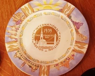 1939 Golden Gate Expo Souvenir Plate
