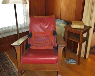 Antique Stickley Rocker, Signed.  Also been in this house since 1936, maybe longer