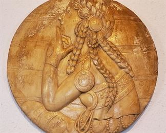 1920's Parian Studio Egyptian-Revival Plaque, signed