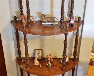 Victorian Inlaid Whatnot Shelf