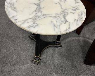 Marble Top Vintage Side Table