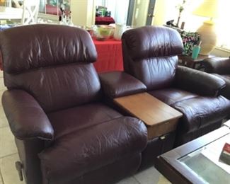Matching 2 Seat Reclining/Rocker with center Console