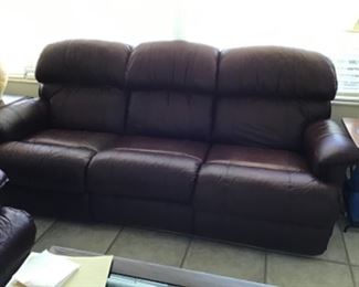 LA-Z-BOY Leather Sofa with reclining ends.  