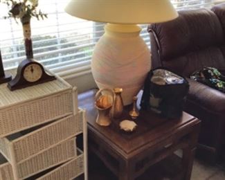 Vintage Wicker Storage Stand
