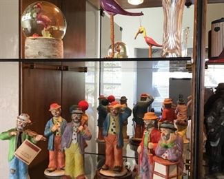 Large collection of Emmett Kelly "Weary Willie" clown figurines