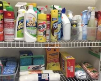 Cleaning supplies, Baggies, and more