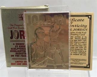 Micahel Jordan 23kt card