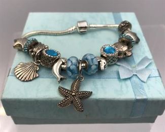 tropical charm bracelet