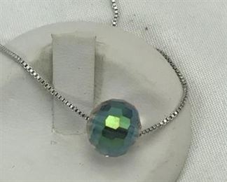 iridescent ball pendant