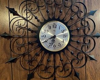 Mid-century wall clock