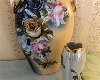 Hand painted vases