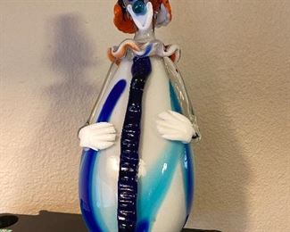 Murano art glass clown