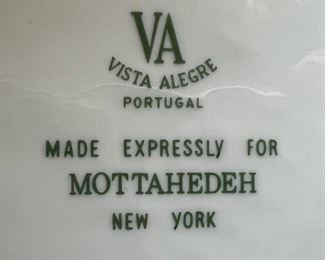 Mottahedeh Vista Alegre Diplomatic Eagle Shell Dish 8"