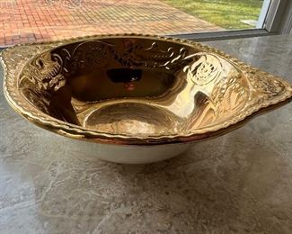 Steubenville 22 Karat Gold plated bowl