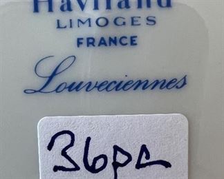 Haviland Limoges Louveciennes porcelain China (36pc)