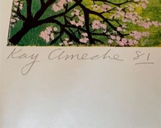 "Rancho del Cielo, Ronald Reagan's Ranch" print signed by Kay Ameche '81