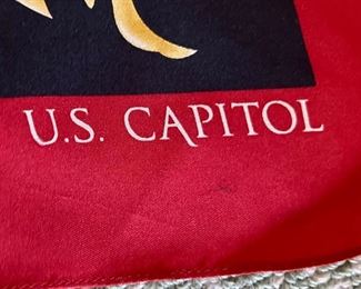 Vintage US Capitol silk scarf