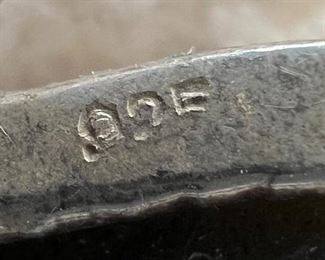 Sterling Silver necklace with precious stones