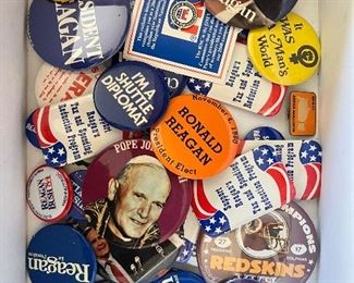 Political & sports buttons