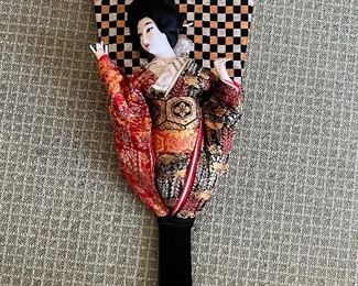 Geisha fireplace flame fan