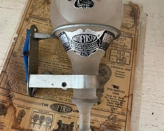 Vintage Auto FYR Stop Glass Fire Extinguisher 