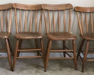 4pc Wooden Chair Set