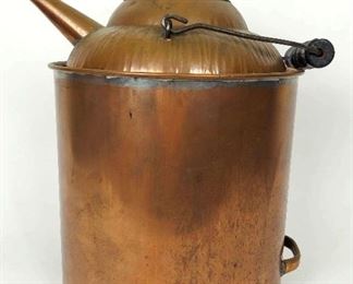 Antique 14 Tall Copper Gas Can