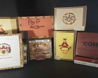 Assorted Cigar Boxes
