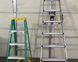 Cosco 10 Folding Ladder And Werner 5 Folding Ladder
