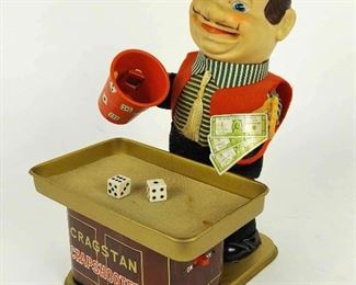 Cragstan Crapshooter Animated Tin Toy