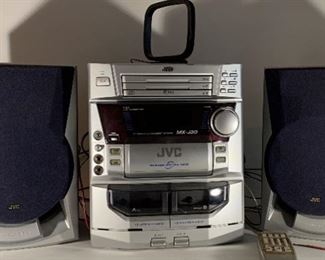 JVC 3CD And Cassette Player