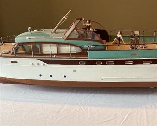 Plastic Model Of Chris Craft Cabin Cruiser