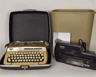 Smith Corona Galaxie Typewriter With Paper Shredder
