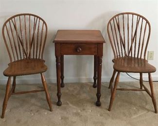 Two Chairs And Side Table Set