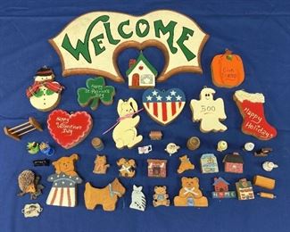 Wood Welcome And Miniatures