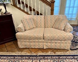 Ditto the sofa...except the loveseat! Custom, clean, curl up!