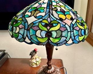 Hand cut and wrapped stained glass lamps