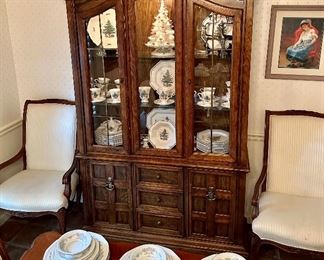 Thomasville lighted display cabinet.