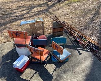 Auburn items and fishing supplies